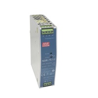 PSU 12V 6.25A 75W DIN MNT MW NDR-75-12 MP3955Single output DIN rail power supply by Mean Well.