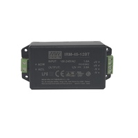 PSU ENC MINI 12V 3.8A 45W MW IRM-45-12ST MP420045W Miniature AC-DC module type power supply.