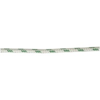 Double Braided-Polyester (Euro Made) - 8mm. White/Green Fleck