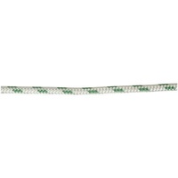Double Braided-Polyester (Euro Made) - 8mm. White/Green Fleck