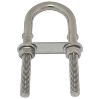 U-Bolts - Stainless Steel (304 Grade) - M-8 x 80mm Long. Thread Length 40mm