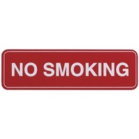 Adhesive No Smoking Sign 100x30mm