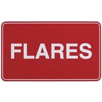 Adhesive Flares Sign 100x60mm
