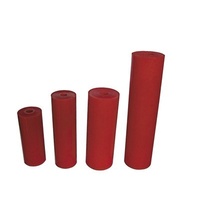 8IN KEEL ROLLER FLAT RED 20MM