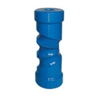  8in Self Centering Blue Roller with 17mm Bore
