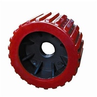WOBBLE ROLLER 3X4IN RED 25MM