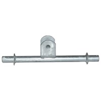 Wobble Roller Stems & Brackets - Double Roller Arm with U-Bracket 40x40mm