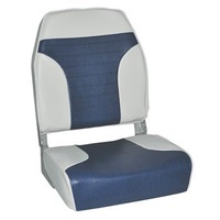 Deluxe Hi Back Seat - Blue/White