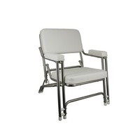 Delux Stainless Steel Folding Deck Chair