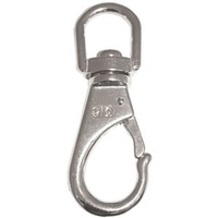 Stainless Steel Snap Hook Swivel Eye - 100mm Long 20mm Eye