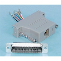 D25 Plug to RJ45 8 X 8 Socket Computer Adaptor