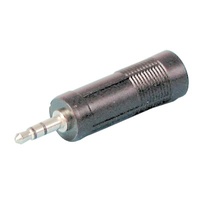 3.5mm Stereo Plug to 6.5mm Stereo Socket Adaptor