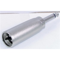 Male 3 Pin Cannon/XLR to 6.5mm Plug Adaptor