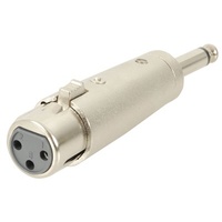 Female 3 Pin Cannon/XLR to 6.5mm Plug Adaptor