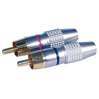Quality Gold RCA Plugs - Red
