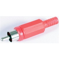 Red RCA Plug - PLASTIC