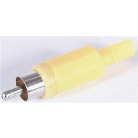Yellow RCA Plug - PLASTIC