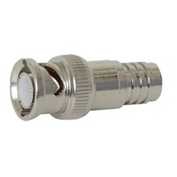 BNC Line Plug with Integral Crimp Ring & Centre Pin