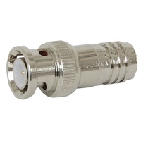 BNC Line Plug with Integral Crimp Ring & Centre Pin