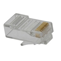 RJ45 Modular Plugs for Stranded and Solid Cat 6 Cable Pk10