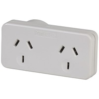 Mains Double Adaptor - Right