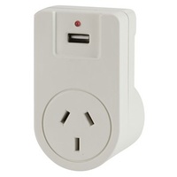Europe Mains Travel Adaptor with USB