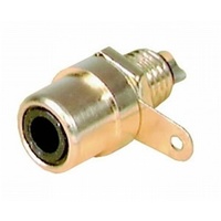 Black - Gold Plated RCA Chassis Socket