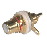High Quality Gold Insulated Socket - White