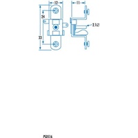 2.1mm Chassis Male DC Connector