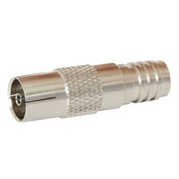 PAL TV Line Socket with Integral Crimp Ring & Centre Pin
