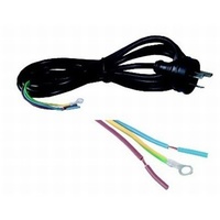 3pin Mains Plug to Bare Wires - 1.8m