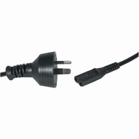 2pin Mains Plug to IEC C7 Female - 5m
