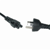 3pin Mains Plug to IEC C5 (clover leaf) - 1.8m