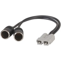 50A Anderson Connector to 2 x 15A Cigarette Socket Lead
