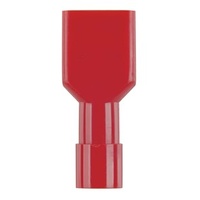 Fully Insulated Female Spade - Red - Pk.8