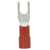 Forked Crimp Connector 3.7mm - Red (Pk. 100)
