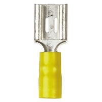 9.5mm Female Spade - Yellow - Pk.4