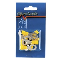 Yellow 8mm Eye Terminal - Pack 8