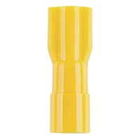 Fully Insulated Female Spade - Yellow - Pk.8