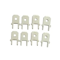 6.3mm Vertical PCB Spade Connectors - Pack of 8