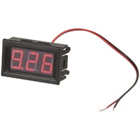 Self-Powered Red LED Voltmeter QP5581Super simple to install, simply connect the power you want to monitor!