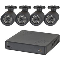 4 Channel NVR Kit with 4 x 720p IP Cameras