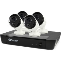 Swann 8 Channel 4K NVR Kit with 4 x 4K PIR Bullet Cameras QV9080Amazing detail with 4K Ultra HD.