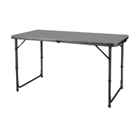 Rovin Aluminium Frame Folding Table - 1.2x0.6m RAC140Versatile medium folding table from Rovin• Lightweight aluminium frame• Bi-fold design for compac
