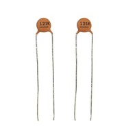 120pF 50VDC Ceramic Capacitors - Pack of 2