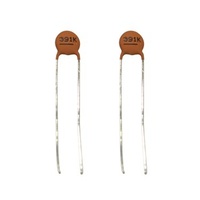 390pF 50VDC Ceramic Capacitors - Pack of 2