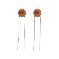 3.3nF 50VDC Ceramic Capacitors - Pack of 2