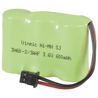 3.6V 600mAH Rechargeable Ni-MH Battery