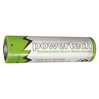 1.2V AA 2500mAh Rechargeable Ni-MH Powertech Battery - Nipple AM-SB1744
