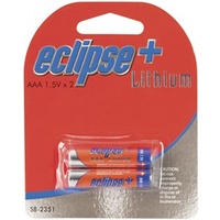 BATT LITHIUM AAA 1.5V ECLIPSE PLUS PK2